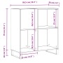 Plattenschrank aus betongrauem Sperrholz, 84,5 x 38 x 89 cm von vidaXL, CD- und DVD-Speicher - Ref: Foro24-831784, Preis: 75,...