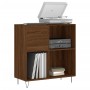 Brown oak plywood disc cabinet 84.5x38x89 cm by vidaXL, CD and DVD storage - Ref: Foro24-831779, Price: 70,16 €, Discount: %