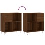 Brown oak plywood disc cabinet 84.5x38x89 cm by vidaXL, CD and DVD storage - Ref: Foro24-831779, Price: 70,16 €, Discount: %