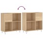 Scheibenschrank aus Sonoma-Eichensperrholz, 84,5 x 38 x 89 cm von vidaXL, CD- und DVD-Speicher - Ref: Foro24-831775, Preis: 7...