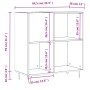 Scheibenschrank aus Sonoma-Eichensperrholz, 84,5 x 38 x 89 cm von vidaXL, CD- und DVD-Speicher - Ref: Foro24-831775, Preis: 7...