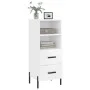 Hochglanzweißes Sperrholz-Sideboard 34,5 x 34 x 90 cm von vidaXL, Sideboards - Ref: Foro24-828678, Preis: 63,69 €, Rabatt: %
