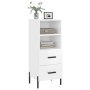Hochglanzweißes Sperrholz-Sideboard 34,5 x 34 x 90 cm von vidaXL, Sideboards - Ref: Foro24-828678, Preis: 64,34 €, Rabatt: %