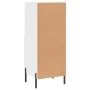 Hochglanzweißes Sperrholz-Sideboard 34,5 x 34 x 90 cm von vidaXL, Sideboards - Ref: Foro24-828678, Preis: 63,69 €, Rabatt: %