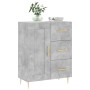 Concrete gray engineered wood sideboard 69.5x34x90 cm by vidaXL, Sideboards - Ref: Foro24-830248, Price: 91,22 €, Discount: %