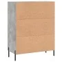 Concrete gray engineered wood sideboard 69.5x34x90 cm by vidaXL, Sideboards - Ref: Foro24-830272, Price: 101,12 €, Discount: %