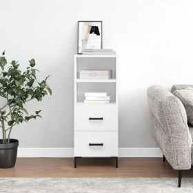 White engineered wood sideboard 34.5x34x90 cm by vidaXL, Sideboards - Ref: Foro24-828668, Price: 56,51 €, Discount: %
