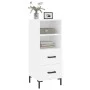 Aparador madera de ingeniería blanco 34,5x34x90 cm de vidaXL, Aparadores - Ref: Foro24-828668, Precio: 56,51 €, Descuento: %