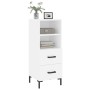 Weißes Sideboard aus Holzwerkstoff, 34,5 x 34 x 90 cm von vidaXL, Sideboards - Ref: Foro24-828668, Preis: 57,08 €, Rabatt: %