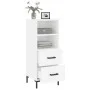 Aparador madera de ingeniería blanco 34,5x34x90 cm de vidaXL, Aparadores - Ref: Foro24-828668, Precio: 56,51 €, Descuento: %