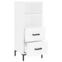 Aparador madera de ingeniería blanco 34,5x34x90 cm de vidaXL, Aparadores - Ref: Foro24-828668, Precio: 56,51 €, Descuento: %