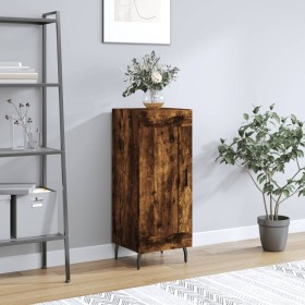 Aparador madera de ingeniería roble ahumado 34,5x34x90 cm de vidaXL, Aparadores - Ref: Foro24-830465, Precio: 62,71 €, Descue...