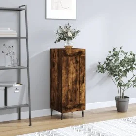 Smoked oak engineered wood sideboard 34.5x34x90 cm by vidaXL, Sideboards - Ref: Foro24-830465, Price: 61,93 €, Discount: %