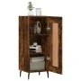 Sideboard aus geräuchertem Eichenholzwerkstoff, 34,5 x 34 x 90 cm von vidaXL, Sideboards - Ref: Foro24-830465, Preis: 61,93 €...