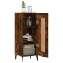 Sideboard aus geräuchertem Eichenholzwerkstoff, 34,5 x 34 x 90 cm von vidaXL, Sideboards - Ref: Foro24-830465, Preis: 62,71 €...