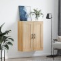 Sonoma oak engineered wood wall cabinet 69.5x34x90 cm by vidaXL, Sideboards - Ref: Foro24-830407, Price: 71,84 €, Discount: %
