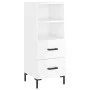 Sideboard aus glänzendem weißem Sperrholz 34,5x34x90 cm von vidaXL, Sideboards - Ref: Foro24-828670, Preis: 60,14 €, Rabatt: %