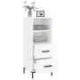 Sideboard aus glänzendem weißem Sperrholz 34,5x34x90 cm von vidaXL, Sideboards - Ref: Foro24-828670, Preis: 54,07 €, Rabatt: %
