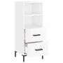 Sideboard aus glänzendem weißem Sperrholz 34,5x34x90 cm von vidaXL, Sideboards - Ref: Foro24-828670, Preis: 54,07 €, Rabatt: %