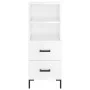 Sideboard aus glänzendem weißem Sperrholz 34,5x34x90 cm von vidaXL, Sideboards - Ref: Foro24-828670, Preis: 54,07 €, Rabatt: %