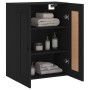 Black engineered wood wall cabinet 69.5x34x90 cm by vidaXL, Sideboards - Ref: Foro24-830397, Price: 78,71 €, Discount: %