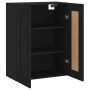 Black engineered wood wall cabinet 69.5x34x90 cm by vidaXL, Sideboards - Ref: Foro24-830397, Price: 78,71 €, Discount: %