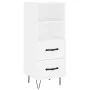 Weißes Sideboard aus Holzwerkstoff, 34,5 x 34 x 90 cm von vidaXL, Sideboards - Ref: Foro24-828660, Preis: 51,93 €, Rabatt: %