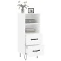 Weißes Sideboard aus Holzwerkstoff, 34,5 x 34 x 90 cm von vidaXL, Sideboards - Ref: Foro24-828660, Preis: 51,93 €, Rabatt: %