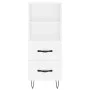 Weißes Sideboard aus Holzwerkstoff, 34,5 x 34 x 90 cm von vidaXL, Sideboards - Ref: Foro24-828660, Preis: 51,93 €, Rabatt: %