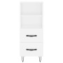 Weißes Sideboard aus Holzwerkstoff, 34,5 x 34 x 90 cm von vidaXL, Sideboards - Ref: Foro24-828660, Preis: 52,44 €, Rabatt: %