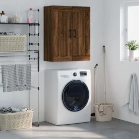 Brown oak engineered wood wall cabinet 69.5x34x90 cm by vidaXL, Sideboards - Ref: Foro24-830411, Price: 66,05 €, Discount: %