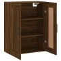 Brown oak engineered wood wall cabinet 69.5x34x90 cm by vidaXL, Sideboards - Ref: Foro24-830411, Price: 65,95 €, Discount: %