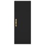 Armario de pared negro 34,5x34x90 cm
