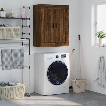 Engineered wood brown oak wall cabinet 69.5x34x90 cm by vidaXL, Sideboards - Ref: Foro24-830403, Price: 72,60 €, Discount: %