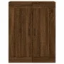 Engineered wood brown oak wall cabinet 69.5x34x90 cm by vidaXL, Sideboards - Ref: Foro24-830403, Price: 72,08 €, Discount: %