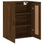 Engineered wood brown oak wall cabinet 69.5x34x90 cm by vidaXL, Sideboards - Ref: Foro24-830403, Price: 72,08 €, Discount: %