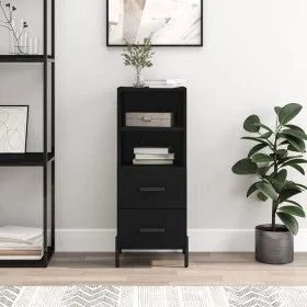 Black plywood sideboard 34.5x34x90 cm by vidaXL, Sideboards - Ref: Foro24-828677, Price: 59,79 €, Discount: %