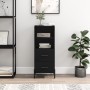 Aparador de madera contrachapada negro 34,5x34x90 cm de vidaXL, Aparadores - Ref: Foro24-828677, Precio: 60,34 €, Descuento: %