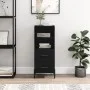 Aparador de madera contrachapada negro 34,5x34x90 cm de vidaXL, Aparadores - Ref: Foro24-828677, Precio: 59,79 €, Descuento: %