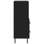Aparador de madera contrachapada negro 34,5x34x90 cm de vidaXL, Aparadores - Ref: Foro24-828677, Precio: 60,34 €, Descuento: %