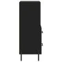 Aparador de madera contrachapada negro 34,5x34x90 cm de vidaXL, Aparadores - Ref: Foro24-828677, Precio: 59,79 €, Descuento: %