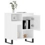 Hochglanzweißes Sperrholz-Sideboard 60x35x70 cm von vidaXL, Sideboards - Ref: Foro24-831198, Preis: 72,64 €, Rabatt: %
