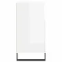 Aparador de madera contrachapada blanco brillante 60x35x70 cm de vidaXL, Aparadores - Ref: Foro24-831198, Precio: 71,73 €, De...