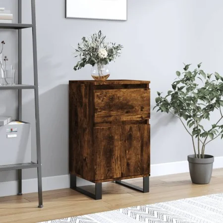 Smoked oak engineered wood sideboard 40x35x70 cm by vidaXL, Sideboards - Ref: Foro24-831174, Price: 54,58 €, Discount: %