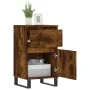 Smoked oak engineered wood sideboard 40x35x70 cm by vidaXL, Sideboards - Ref: Foro24-831174, Price: 54,58 €, Discount: %