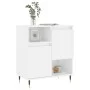 Sideboard aus glänzendem weißem Sperrholz 60x35x70 cm von vidaXL, Sideboards - Ref: Foro24-831182, Preis: 68,43 €, Rabatt: %