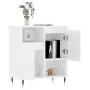 Sideboard aus glänzendem weißem Sperrholz 60x35x70 cm von vidaXL, Sideboards - Ref: Foro24-831182, Preis: 68,43 €, Rabatt: %