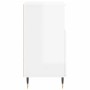 Aparador de madera contrachapada blanco brillante 60x35x70 cm de vidaXL, Aparadores - Ref: Foro24-831182, Precio: 71,32 €, De...