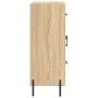 Aparador de madera de ingeniería roble Sonoma 69,5x34x90 cm