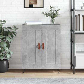 Aparador de madera de ingeniería gris hormigón 69,5x34x90 cm de vidaXL, Aparadores - Ref: Foro24-830168, Precio: 76,40 €, Des...